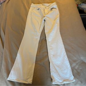 free people white flare‎ jeans